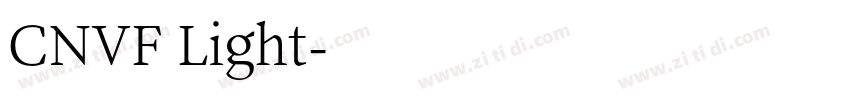 CNVF Light字体转换